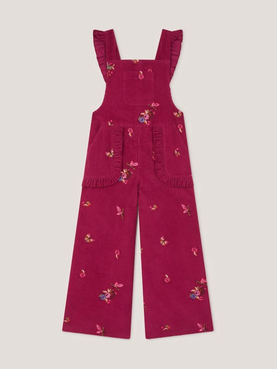 Salopette Monsoon en velours côtelé brodé