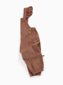 Salopette MORI en velours côtelé à volants