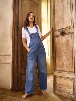 Salopettes de grossesse Seraphine à jambe large