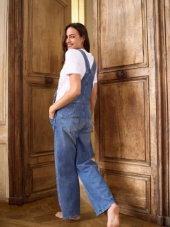 Salopettes de grossesse Seraphine à jambe large