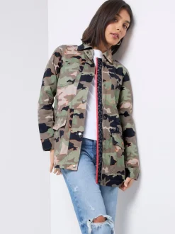 SCAMP & DUDE Shacket imprimé camouflage en coton