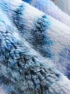 Scène de montagne rose - Haut en polaire imprimée en peau de mouton