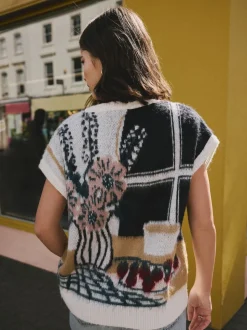 Scène de table - Débardeur en maille