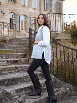 Seraphine Gilet de Grossesse en laine Blend Pointelle
