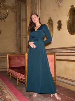 Seraphine Robe longue de Grossesse et d’Allaitement haut de gamme