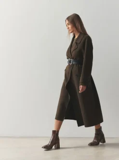 Serpent Marron chocolat - Bottes à talon carré à bout carré Forever Comfort®