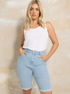 Short en jean Yours Curve style basique