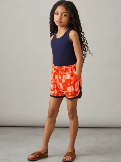 Short matelassé Reiss Josanna en coton à imprimé graphique