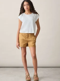 Short Reiss Clement en coton à lacets