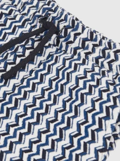 Short Reiss Teti à cordon de serrage en maille zigzag