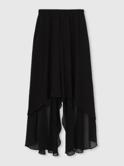 Short taille haute à superposition transparente Reiss Lucie