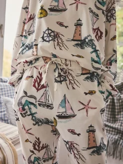 Sirène crème - Pyjama à manches longues