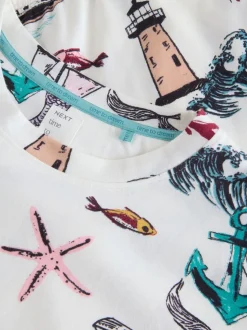 Sirène crème - Pyjama à manches longues