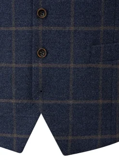 Skopes Gilet de costume Meredith à carreaux