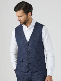 Skopes Woolf Check Coupe sur mesure Suit Gilet