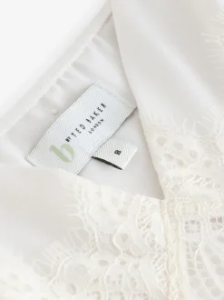 Slip de mariée B by Ted Baker écru en satin et dentelle