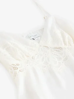 Slip de mariée B by Ted Baker écru en satin et dentelle