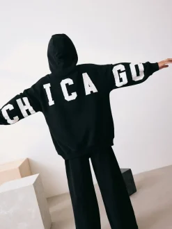 Slogan noir - Sweat à capuche (3-16 ans)