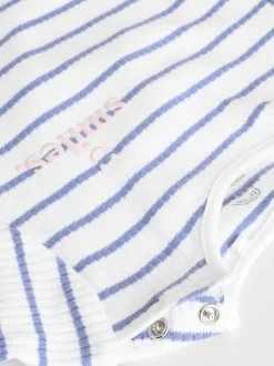 Slogan rose - Lot de 3 bodies à manches longues pour bébé