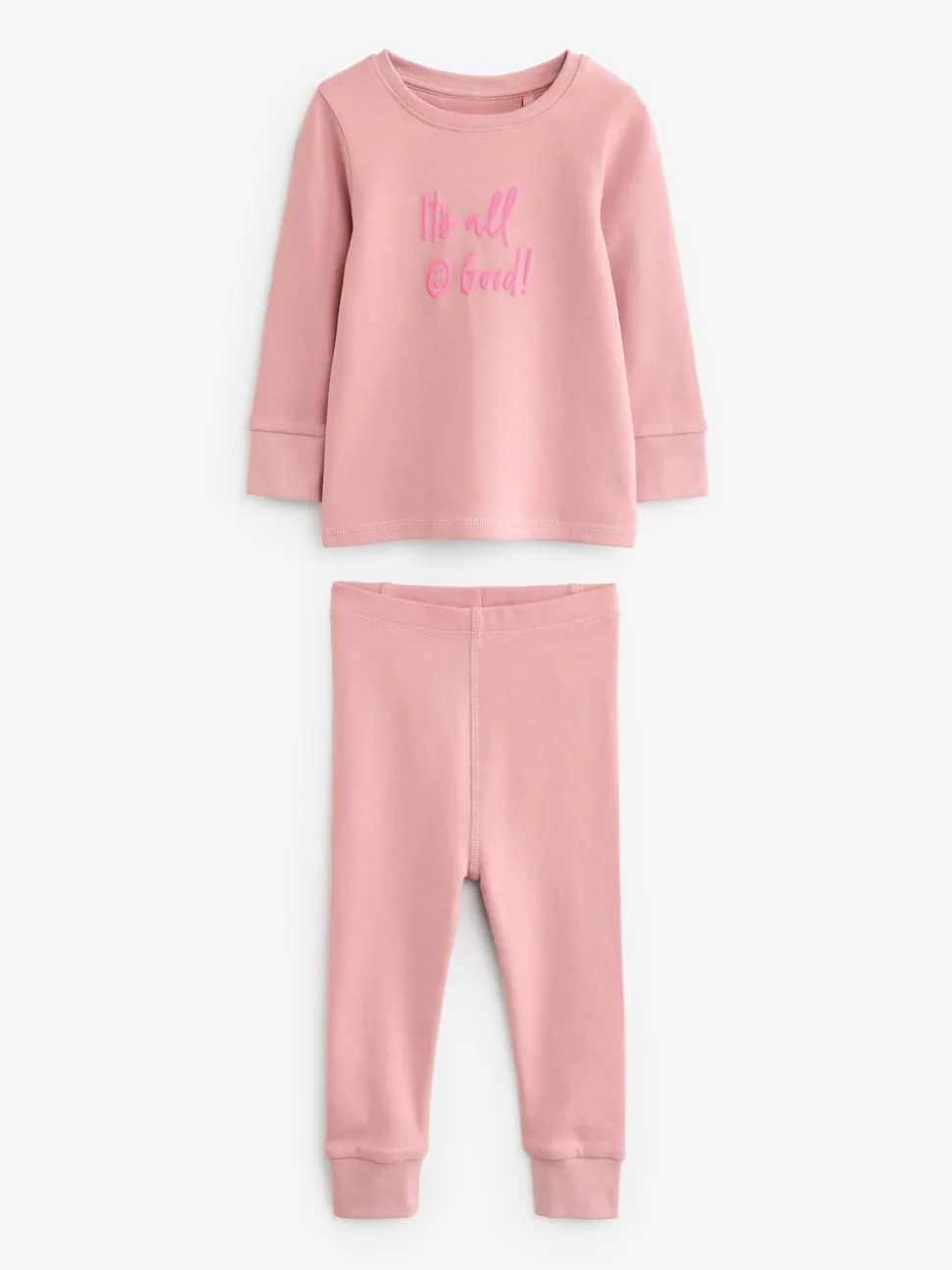 Slogan rose/jaune - Lot de 3 pyjamas confortables imprimés (9mois à12ans)