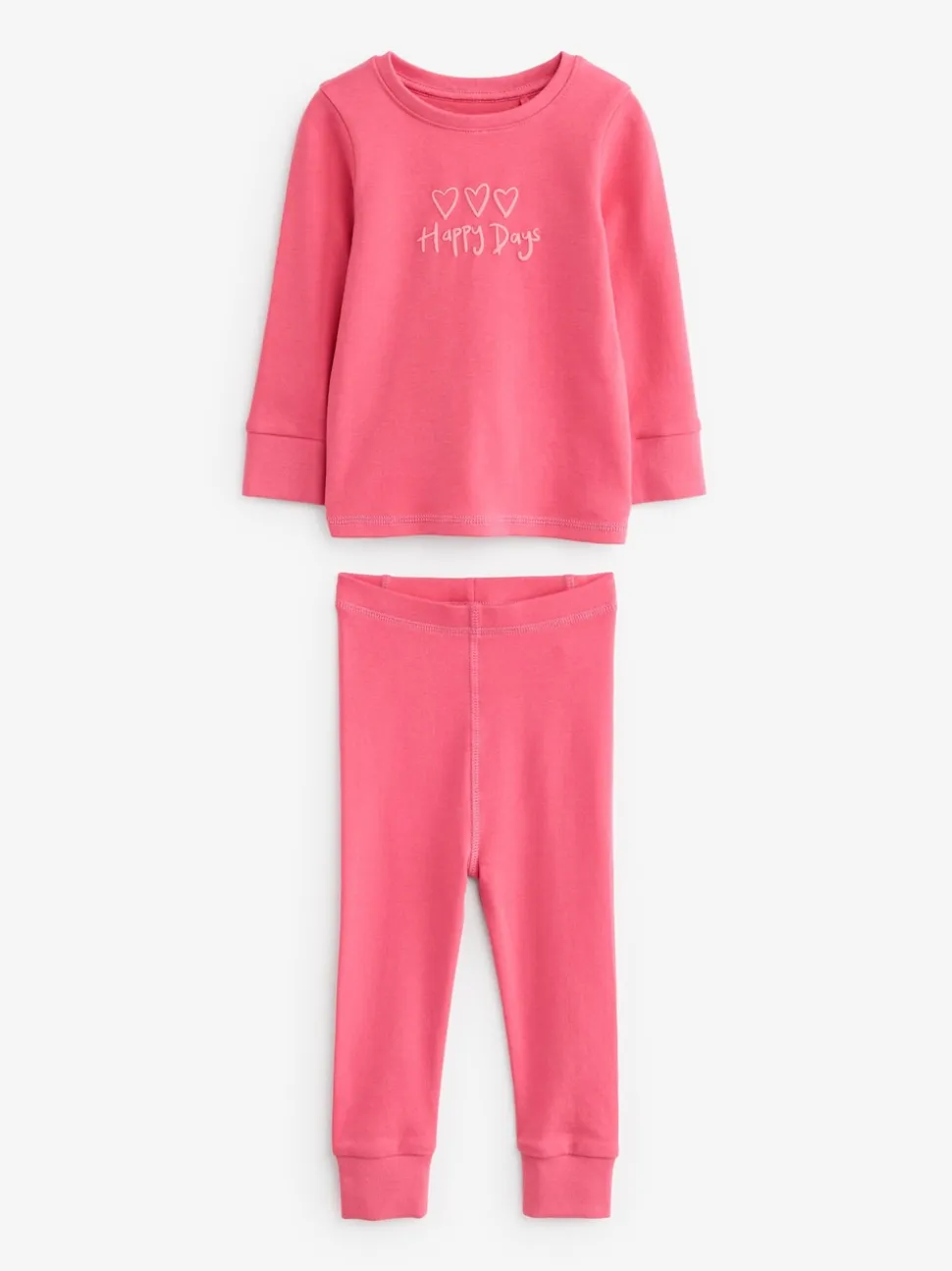 Slogan rose/jaune - Lot de 3 pyjamas confortables imprimés (9mois à12ans)