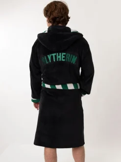 Slytherin noir/vert - Peignoir Vanilla Underground Harry Potter à capuche