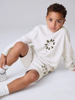 smALLSAINTS Ensemble sweat-shirt et short oversize Tierra