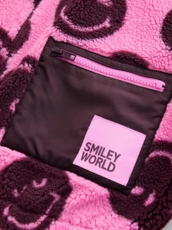Smiley rose/baie - Zip Up Borg Jacket (3-16yrs)