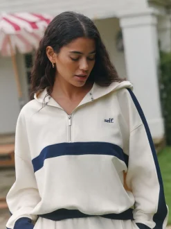 soi-même. Haut en polaire à col zippé