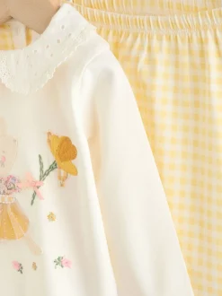 Souris écru à fées - Haut à manches longues et Leggings BÉBÉ Ensemble 2 Pieces (0mois-2ans)