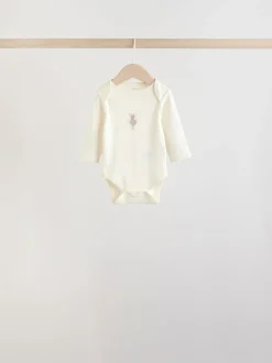 Souris écru à fées - Lot de 5 bodies à manches longues pour bébé