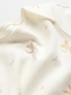 Souris écru à fées - Lot de 5 bodies à manches longues pour bébé