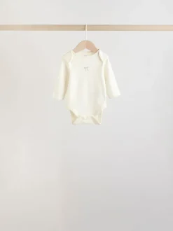 Souris écru à fées - Lot de 5 bodies à manches longues pour bébé