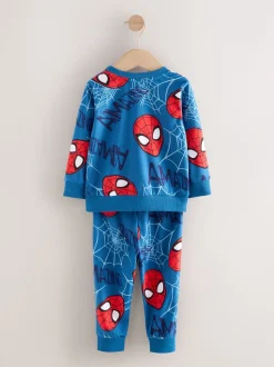 Spiderman bleu marine - Pyjama simple en polaire confortable avec licence (12mois10ans)