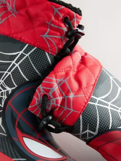 Spiderman noir/rouge - Bottes en caoutchouc thermique Thinsulate™ avec extrémité doublée