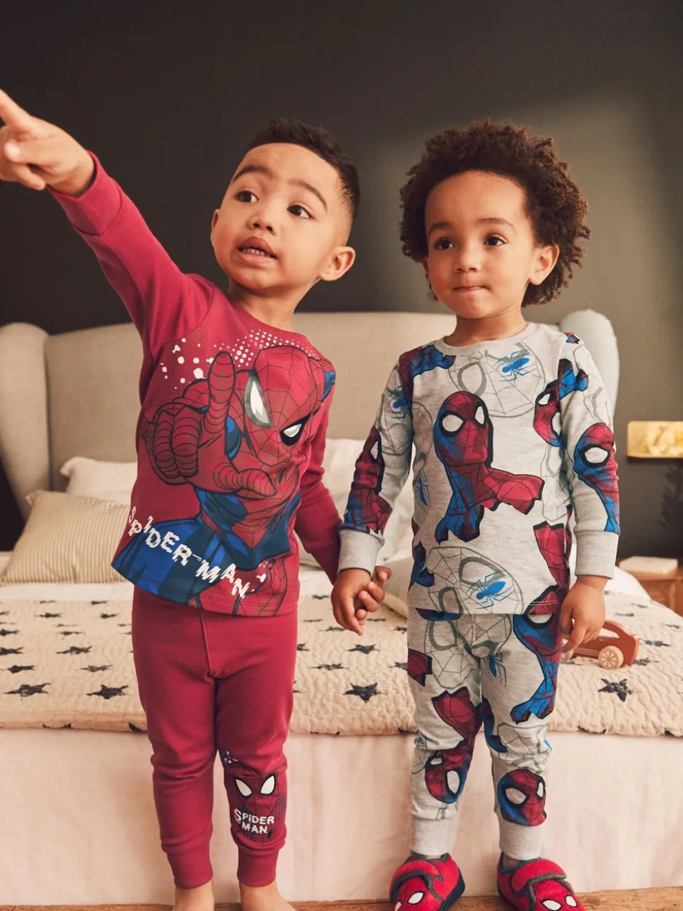 Spiderman rouge/bleu marine - Lot de 3 pyjamas Snuggle (12mois-10ans)