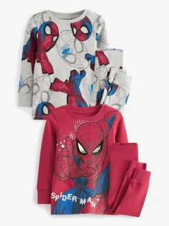 Spiderman rouge/bleu marine - Lot de 3 pyjamas Snuggle (12mois-10ans)