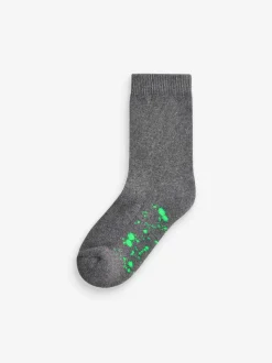 Splat gris - Paquet de chaussettes rembourrées en coton riche 7