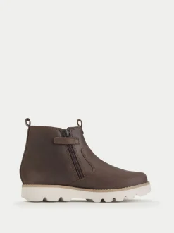 Start-Rite Carnaby Bottes zippées à semelle épaisse Chelsea Inspired marron