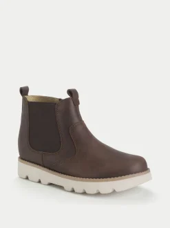 Start-Rite Carnaby Bottes zippées à semelle épaisse Chelsea Inspired marron