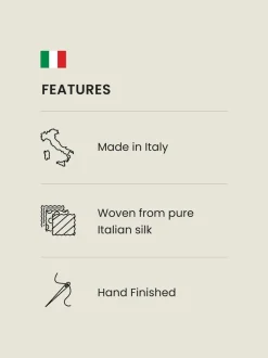 Steel Bleu/Neutre Brown - Cravate à pois Signature Made In Italy