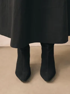 Suede noire - Bottes à talons Forever Comfort® à bout pointu