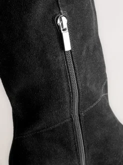 Suede noire - Bottes à talons Forever Comfort® à bout pointu