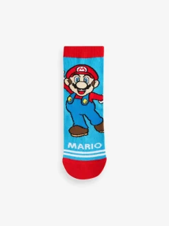 Super Mario - Lot 5 paires de chaussettes Character riches en coton