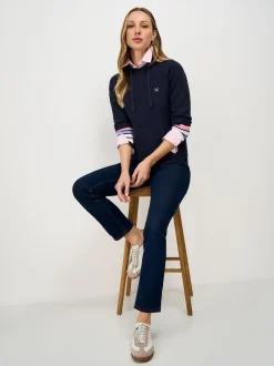 Sweat à capuche Crew Clothing Kiefer rayé