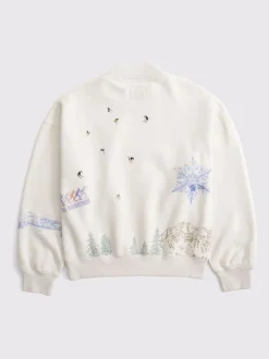 Sweat-shirt Abercrombie & Fitch Ski Resort Sunday Col rond