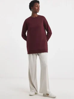 Sweat-shirt long JD Williams zippé sur le côté