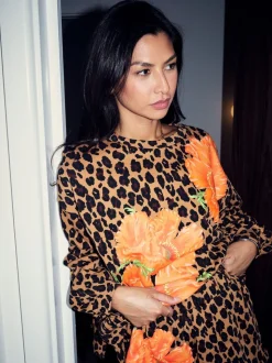 Sweat-shirt Never Fully Dressed en coton coquelicot