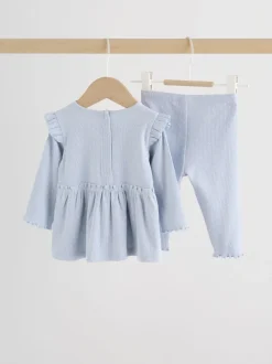 Tache bleue - Ensemble haut à manches longues et legging bébé (0mois-2ans)