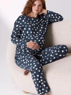 Tache de marine - Maternité Manches longues Pyjama